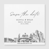 Script エレガント Renoモダン日付マグネットの保存 (正面)