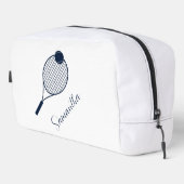Script エレガント Tennis Players名パーソナライズされた ドップキット (右コーナー)