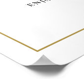 Script エレガント Unplugged Ceremony Sign結婚's ポスター (角)