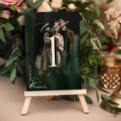 Script エレガント Water Colorフローラの結婚写真 テーブルナンバー