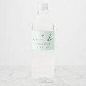 Script エレガント We Do Do S 結婚 Water Bottle Labels ペットボトルラベル (正面)