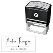 Script カジュアル Serif Businessのミニマル セルフインキングスタンプ (インサイチュ)