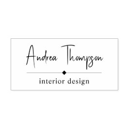 Script カジュアル Serif Businessのミニマル セルフインキングスタンプ