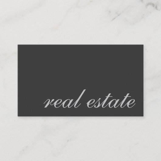 Script スタイリッシュ Gray Managerエージェントの名刺 名刺 (正面)