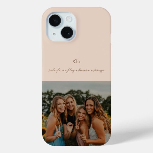 Script ミニマル Beige BFFSの写真 Case-Mate iPhoneケース (裏面)