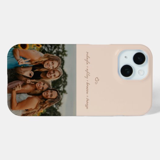 Script ミニマル Beige BFFSの写真 Case-Mate iPhoneケース (裏面 (横))