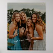 Script ミニマル Friends最高の Keepsake写真 ポスター (正面)