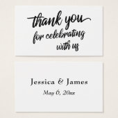 Script ミニマル Thank You's 祝 with Us (正面&裏面)