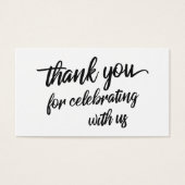 Script ミニマル Thank You's 祝 with Us (正面)