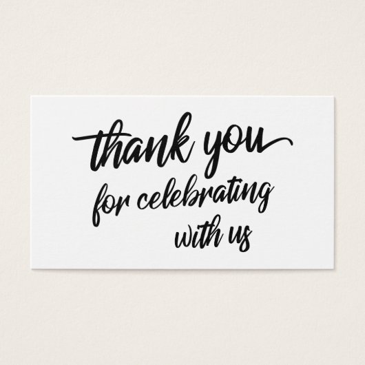 Script ミニマル Thank You's 祝 with Us (正面)