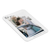 Script モダン結婚の写真 マグネット (右側)