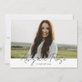 Script モダン 2023 3フォトグラードフォトカード 招待状 (正面)