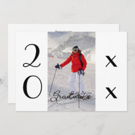 Script モダン 2025写真卒業パーティー 招待状