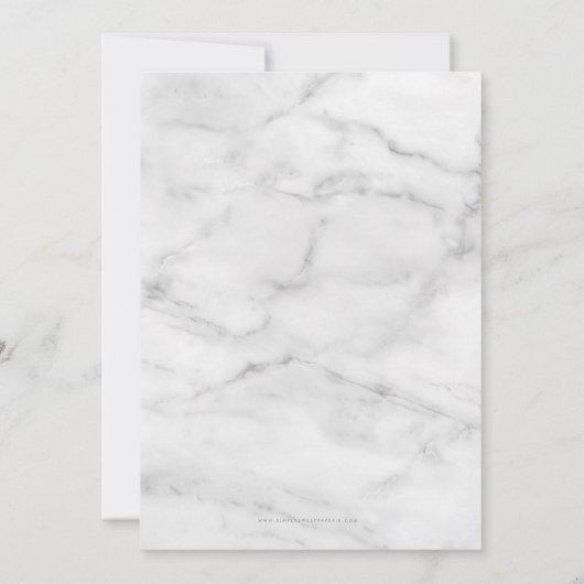 SCRIPT モダン 30th誕生日パーティー金ゴールドグリッター 招待状 (裏面)