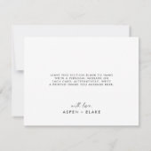 Script モダン 4 Photo Collage's 結婚 Thank You Ca サンキューカード (裏面)