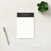 Script モダン BlackとScript To Do List Post-It No ポストイット (オフィス)