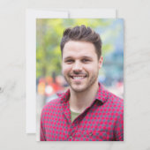 Script モダン Black 2024写真卒業 案内状 (裏面)