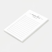 Script モダン Black and White To Do List Post-It N ポストイット (アングル)