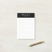 Script モダン Black and White To Do List Post-It N ポストイット (デスク上)