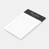 Script モダン Black and White To Do List Post-It N ポストイット (アングル)