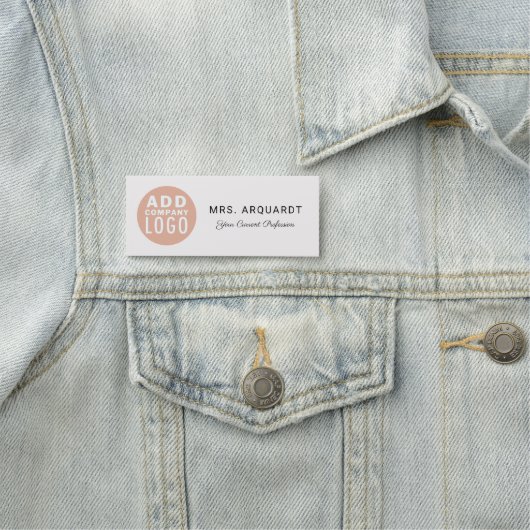 Script モダン Business Logo Company Management 名札 (インサイチュ)