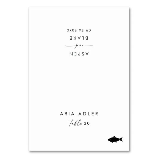 Script モダン Fishメニューオプション座席表 テーブルナンバー (正面)