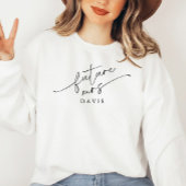 Script モダン Future Mrsパーソナライズされた Sweatshirt スウェットシャツ