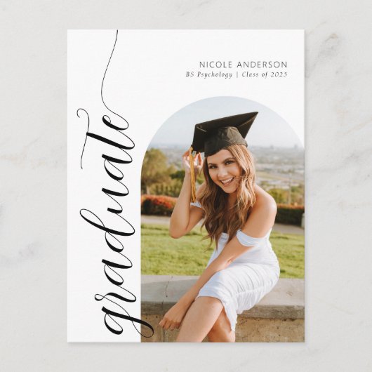 Script モダン Graduate Arch 2写真発表 ポストカード (正面)