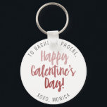 Script モダン Happy Galentine's Day Keepsake Gift キーホルダー<br><div class="desc">スクリプモダントHappy Galentine's Day Keepsake Gift keychain for your besftriends.</div>