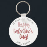 Script モダン Happy Galentine's Day Keepsake Gift キーホルダー<br><div class="desc">スクリプモダントHappy Galentine's Day Keepsake Gift keychain for your besftriends.</div>