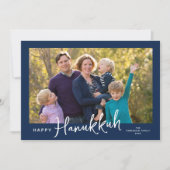 Script モダン Happy Hanukkahの写真 シーズンカード (正面)