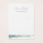 Script モダン Hoop Earrings Display Card (正面)