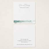 Script モダン Hoop Earrings Display Card (正面&裏面)