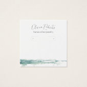 Script モダン Hoop Earrings Display Card (正面)