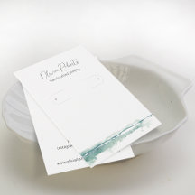 Script モダン Hoop Earrings Display Card