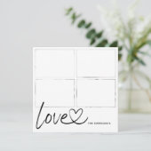 Script モダン Love Photo Collageカード (スタンド正面)