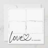 Script モダン Love Photo Collageカード (正面)