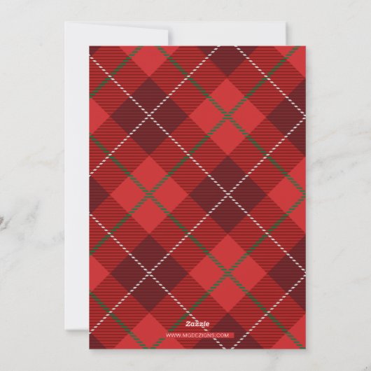 Script モダン New Home for Holidays写真の移動 シーズンカード (裏面)