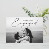 Script モダン Photoの結婚婚約パーティ 招待状 (スタンド正面)