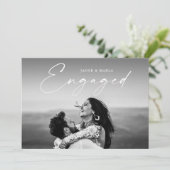 Script モダン Photoの結婚婚約パーティ 招待状 (スタンド正面)