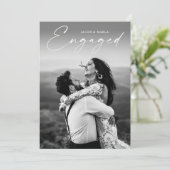 Script モダン Photoの結婚婚約パーティ 招待状 (スタンド正面)