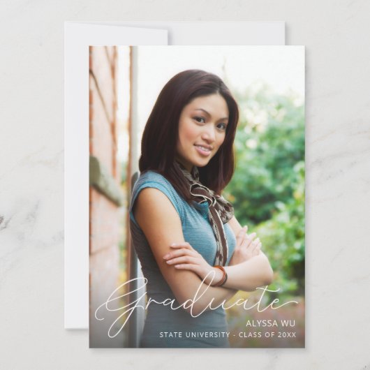 Script モダン Photo Graduation発表VR 招待状 (正面)