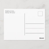 Script モダン Photo Graduation Thank Youポストカード ポストカード (裏面)