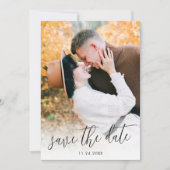 Script モダン Photo Save the Date招待状 セーブザデート (正面)