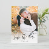 Script モダン Photo Save the Date招待状 セーブザデート (スタンド正面)