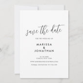 Script モダン Photo Save the Date招待状 セーブザデート (裏面)