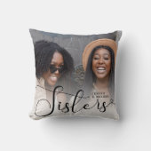 Script モダン Photo Sistersギフト クッション (正面)