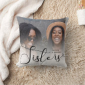 Script モダン Photo Sistersギフト クッション (ブランケット)