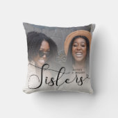 Script モダン Photo Sistersギフト クッション (正面)
