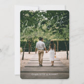 Script モダン Photo Wedding日付テンプレートの保存 セーブザデート (正面)